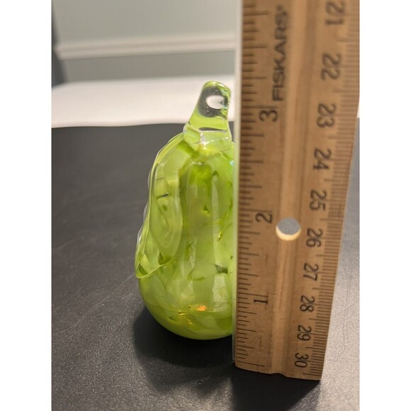 St Clair Art Glass Pear Shaped Paperweight Figurine - Picture 8 of 10